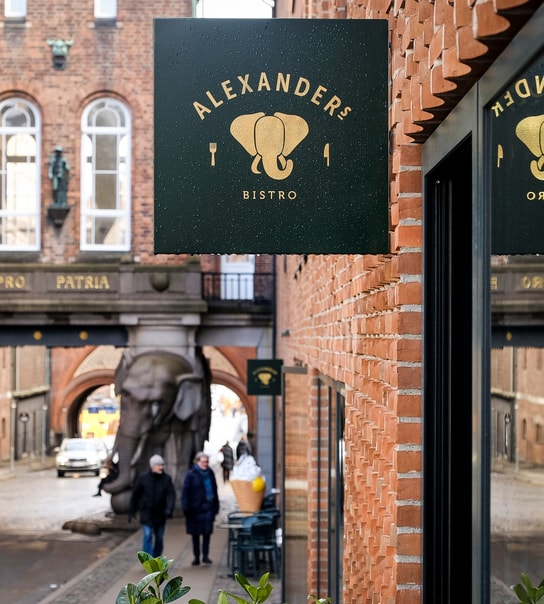 Valgfri 3-retters menu på Alexanders Bistro 