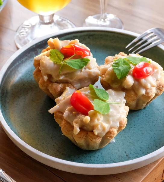 NYHED: 3 stk. smørrebrød eller tarteletter