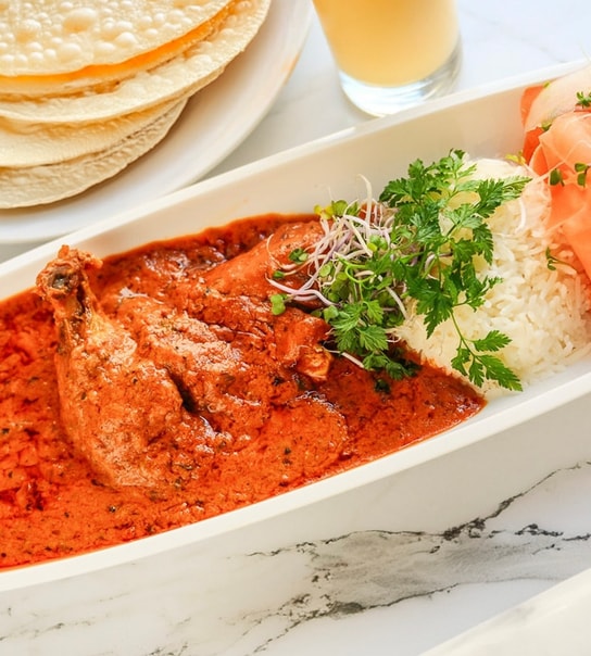 2-retters hjemmelavet indisk menu