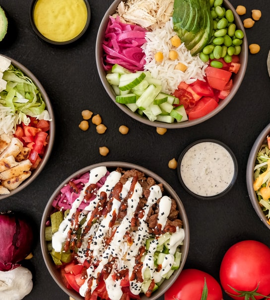NYHED: 2 for 1 valgfri Rice bowl 
