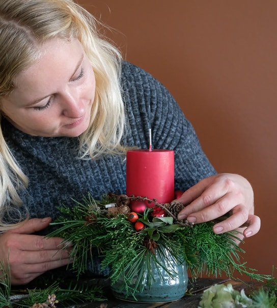 Juledekorations-kursus m. gourmetsmørrebrød