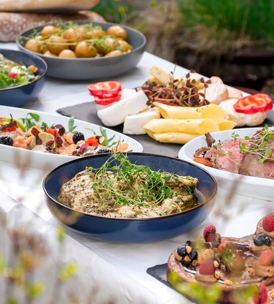 Italiensk eller fransk buffet fra Delicieux Catering