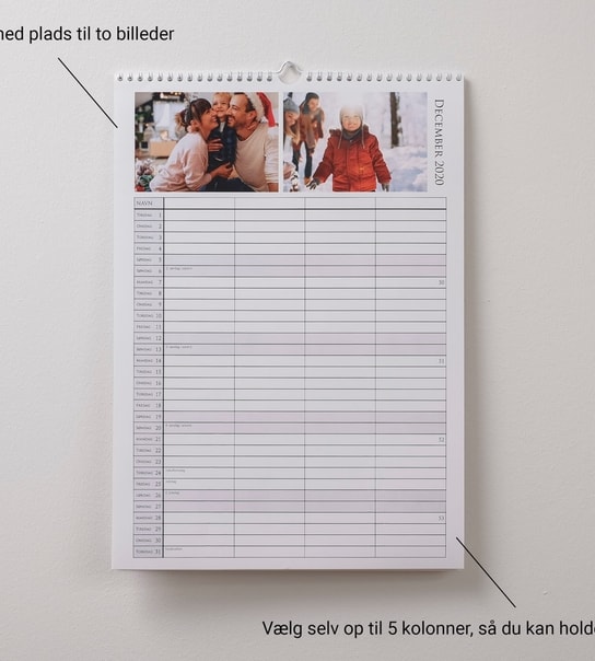 Personlig Fotokalender - Spar 50 %