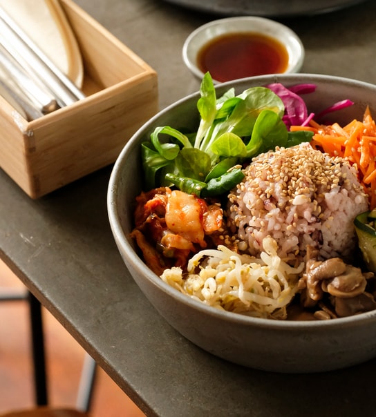 Menu for 2 hos KOPAN i Indre By - Koreansk Comfortfood i 1. Klasse