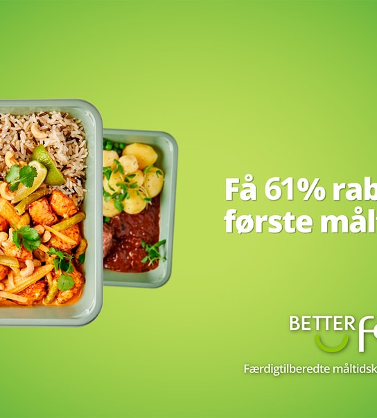 BetterFeast: Færdigtilberedte måltidskasser - lavet af kokke  