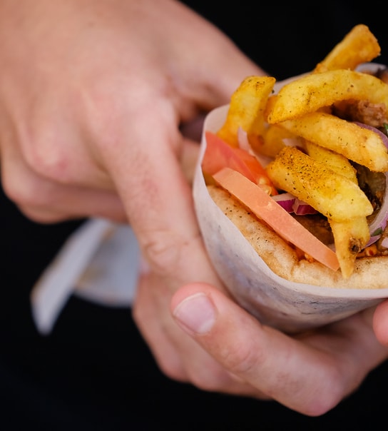 Gyros hos The Greek på Godthåbsvej
