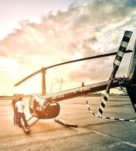 Helikoptertur over Danmark