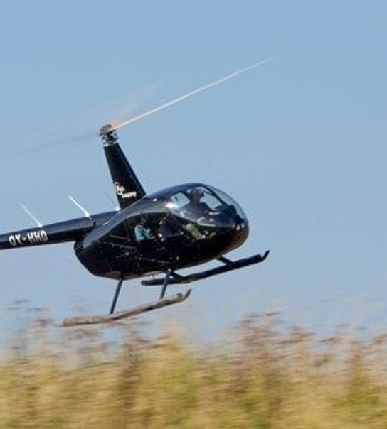 Helikoptertur over Danmark