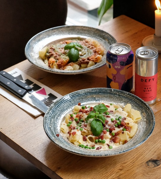 2 store pastaretter hos Fabio Pasta - en frisklavet og unik smagsoplevelse
