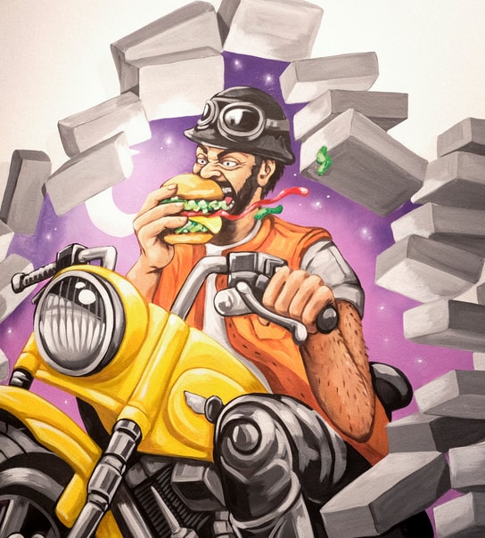 ½ pris på menu hos Burger Maniac