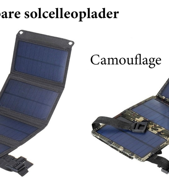 Solcelleoplader el. nødradio m. håndsving