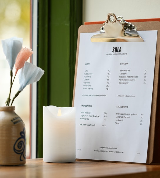 Frit valg hos SOLA Kaffebar