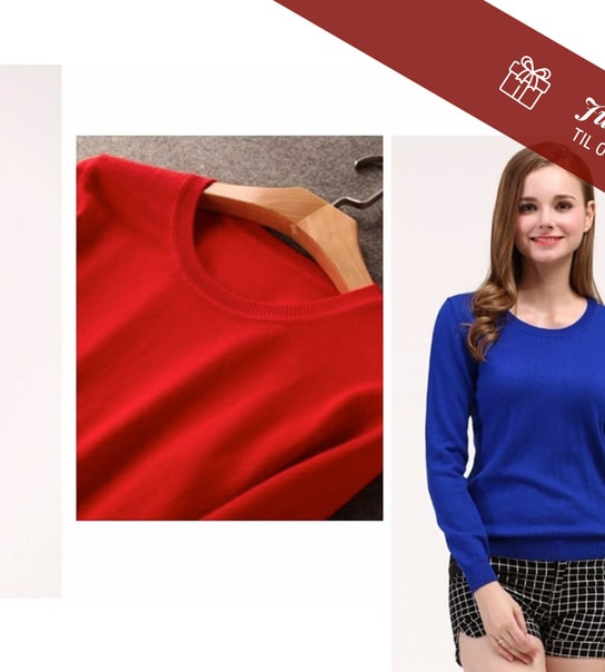 Pæn og lun cashmere-trøje - fri fragt