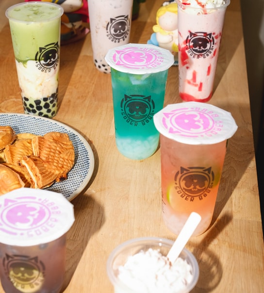 Frit valg @ Sober Boba på Vesterbro - Taiyaki, Mochi Cups & Bubble Tea
