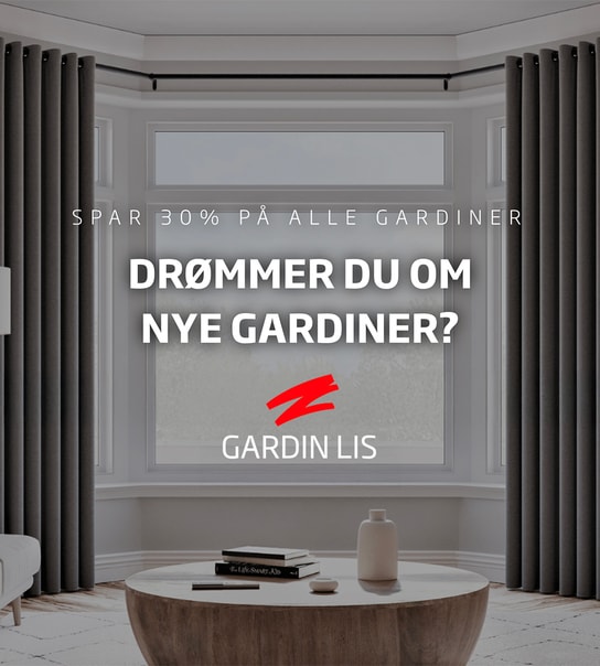 Spar 30 % på ALT - Gardin Lis