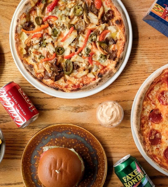 Valgfri Burger- eller Pizzacombo
