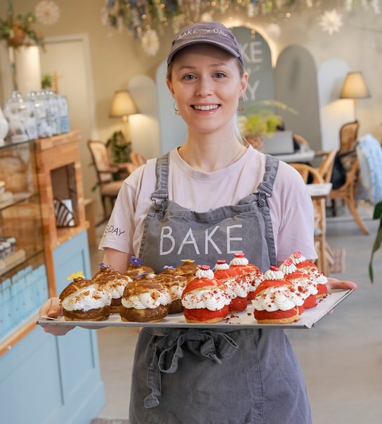 2 Valgfri Fastelavnsboller @ Bake My Day - 100 % Familieejet Kagekunst