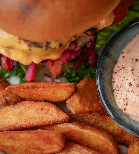 Burgermenu Med Sprøde Fritter