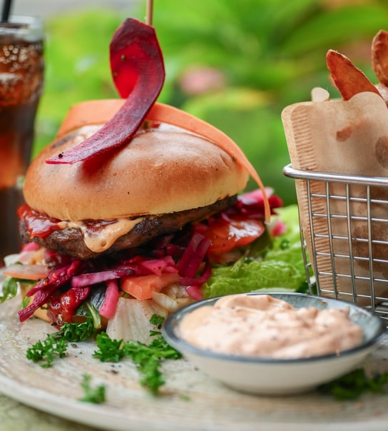 Burgermenu Med Sprøde Fritter
