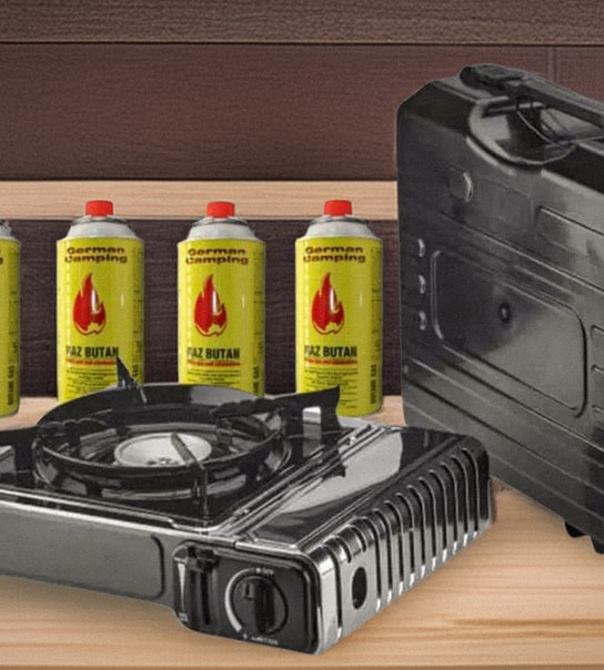 Gasblus og gasflasker