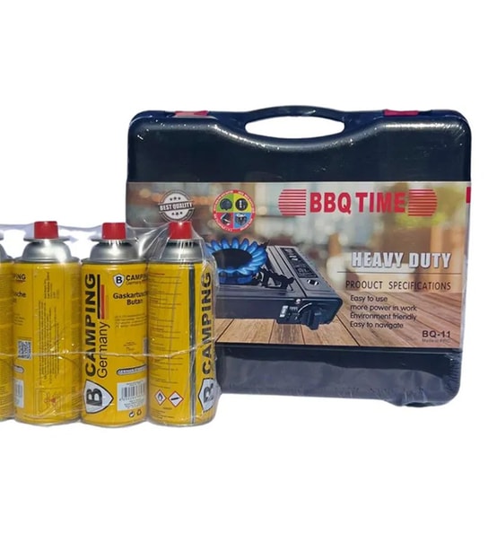 Gasblus og gasflasker