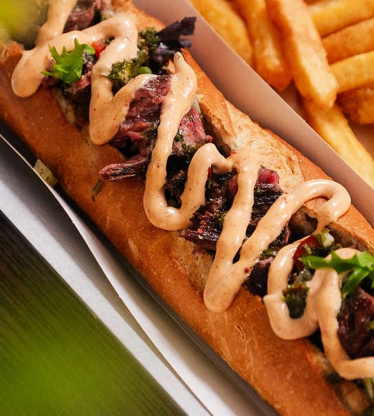 Pepito Sandwich Combo @ Fuego - Eksplosiv Kombi af Kød, Chimichurri & Chipotle