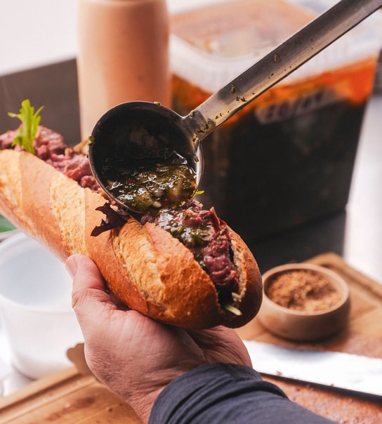 Pepito Sandwich Combo @ Fuego  - Eksplosiv Kombi af Kød, Chimichurri & Chipotle