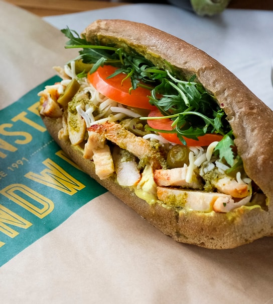 Sandwich-menu hos Vandkunsten