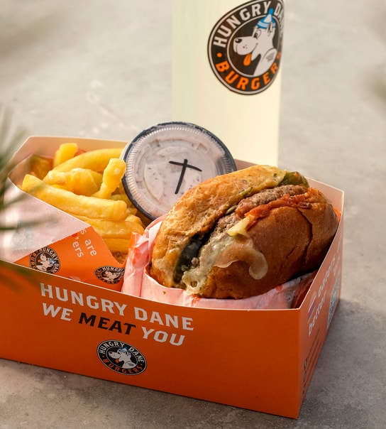 Valgfri Burger hos Hungry Dane