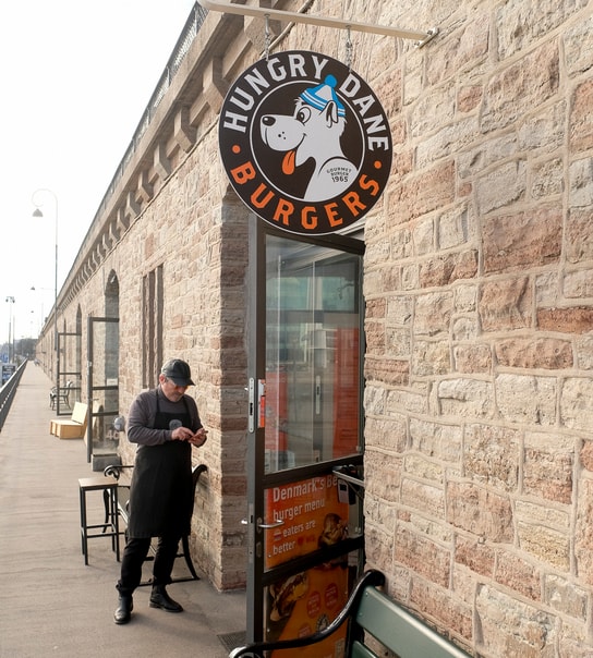 Valgfri Burger hos Hungry Dane