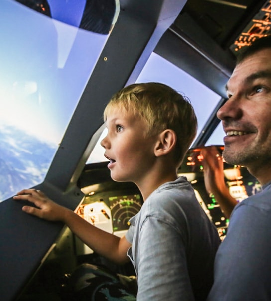 Fly-Simulator for 2 personer