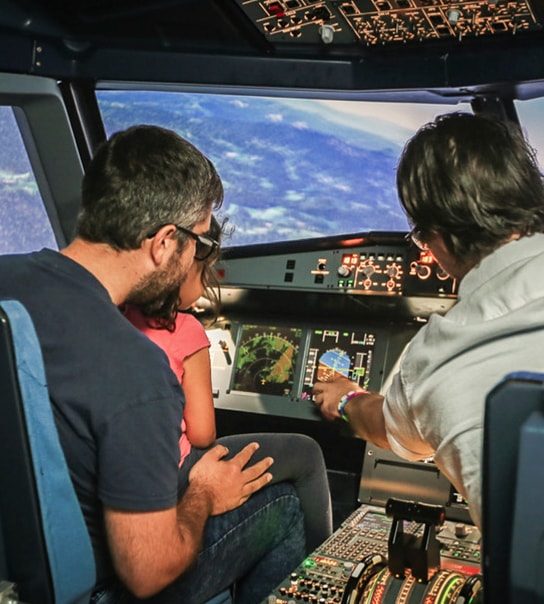 Fly-Simulator for 2 personer