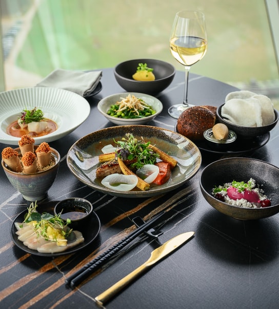 7-Retters Aftenmenu på SUKAIBA