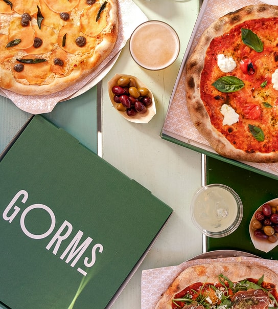 Valgfri surdejspizza til frokost hos @GORMs i Tivoli Food Hall