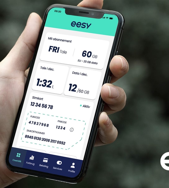 Fri data hele sommeren med eesy