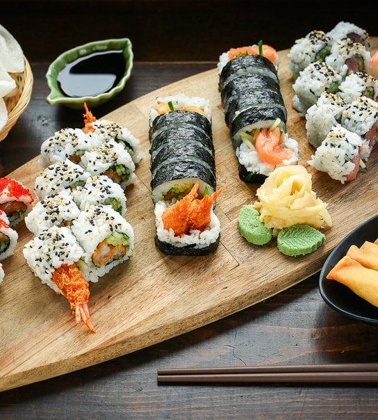 Sushi i Hellerup - Menuer m. 46/62 stk.