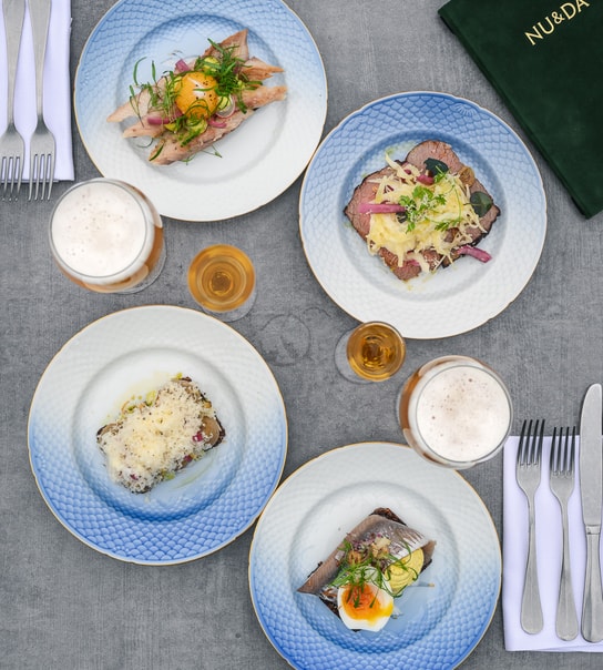 Valgfri 3-retters Frokostmenu på Restaurant NU & DA
