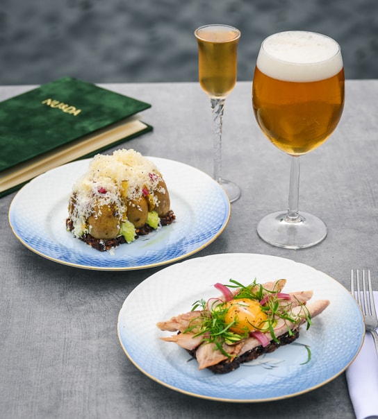 Valgfri 3-retters Frokostmenu på Restaurant NU & DA
