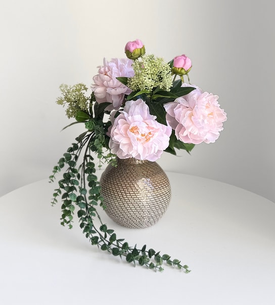 Sommerblomster i buket - 3 farver