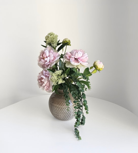Sommerblomster i buket - 3 farver