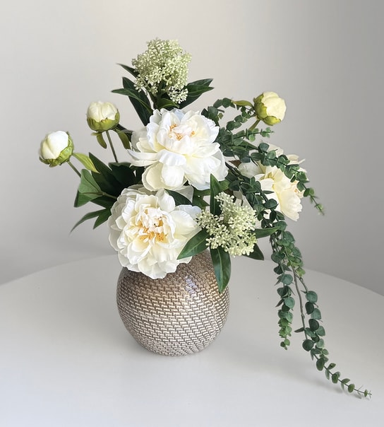 Sommerblomster i buket - 3 farver