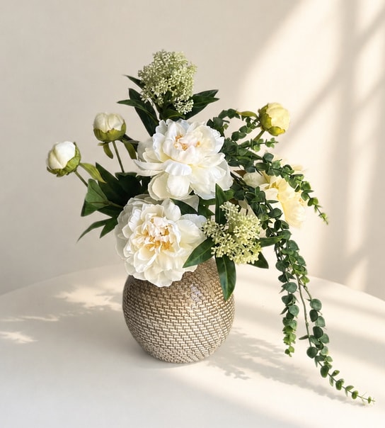 Sommerblomster i buket - 3 farver