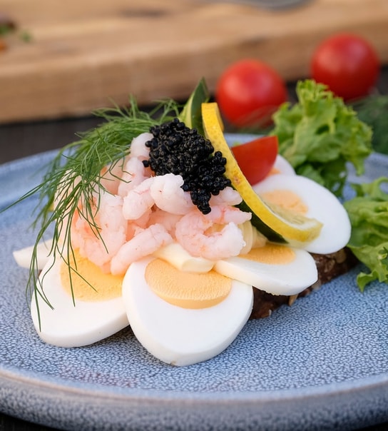 Højbelagte smørrebrød - skarp pris hos Kejserindens Gryder