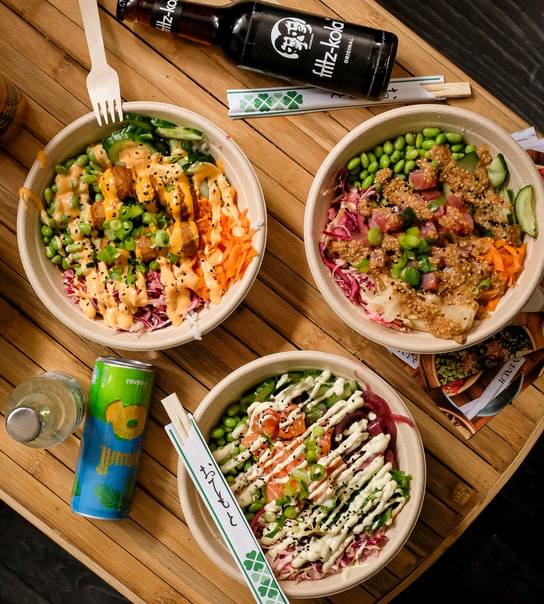 Valgfri Signature Poké Bowl @ Maui Poke - Pacific Poké Bowls Fyldt Med Friskhed!