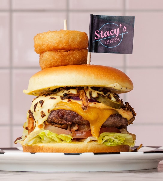 Greasy Burgermenu - Stacy's Diner