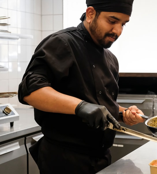 Valgfri Hovedret m. Ris hos Bindia