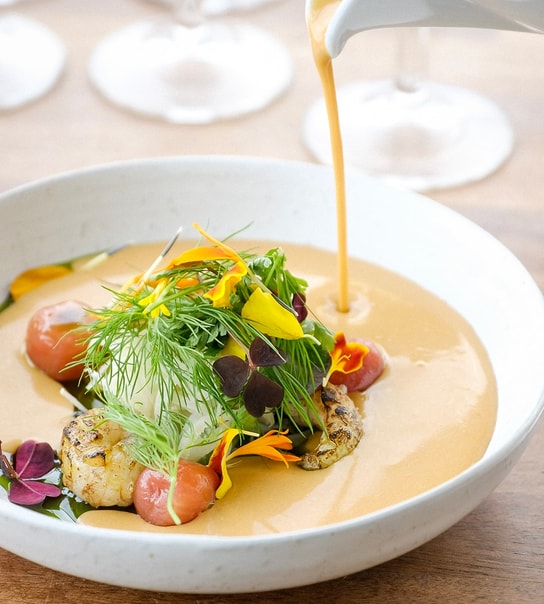 4-retters tastingmenu på Restaurant Charlottenlund Fort