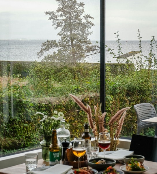 5-retters Gourmetfrokost hos Restaurant Charlottenlund Fort.