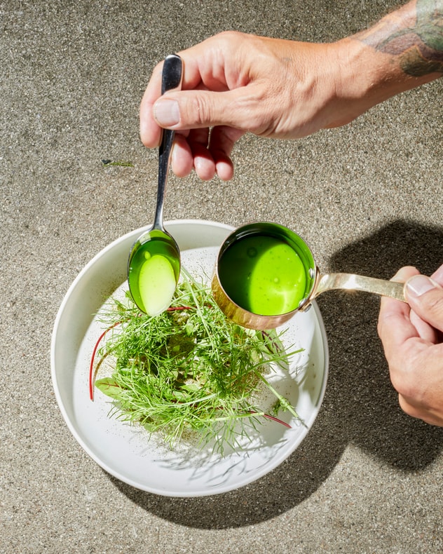 4-retters menu hos Michelin-anbefalede Meille billede 2
