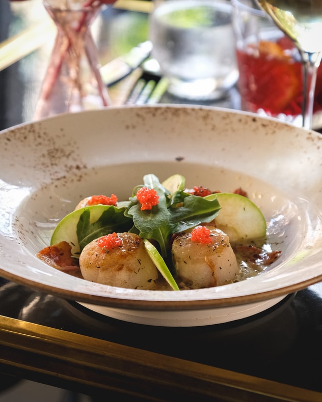 Fine-dining fiske- og skaldyrsmenu hos Lorraine | 4 serveringer billede 3